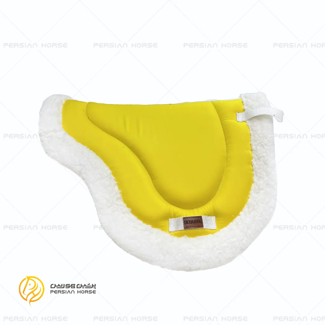 عرقگیر طرح زین فول خز زرد